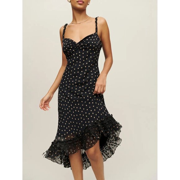 Betsey Johnson vintage 1990s y2k blue green bias cut silk lace slip dress - Picture 7 of 10